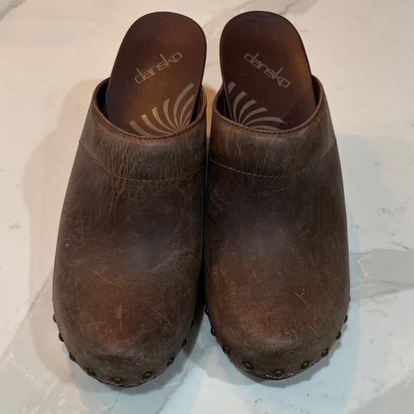 Dansko Rae Clogs Women Rustic Brown Slip-On Loafers 10 - Picture 1 of 7